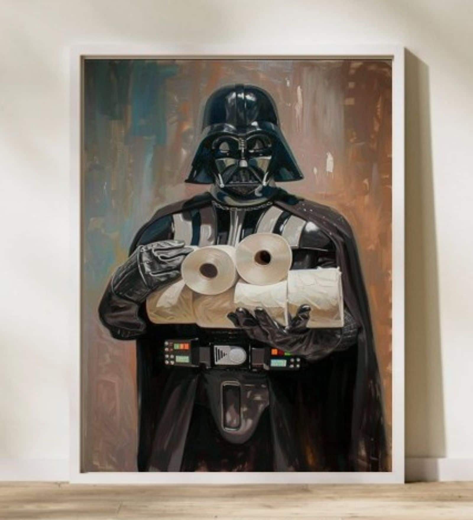 TOILET PAPER HD Poster With White Frame, 12.5 X 17.3 Inches