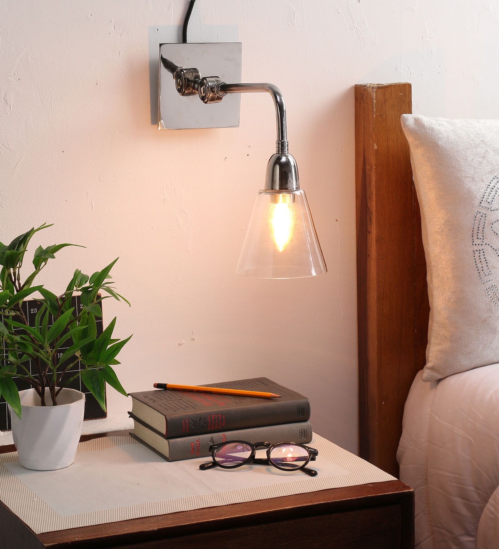 Buy Marikina Gold Glass Wall Lights CasaCraft By Pepperfry at 49 OFF