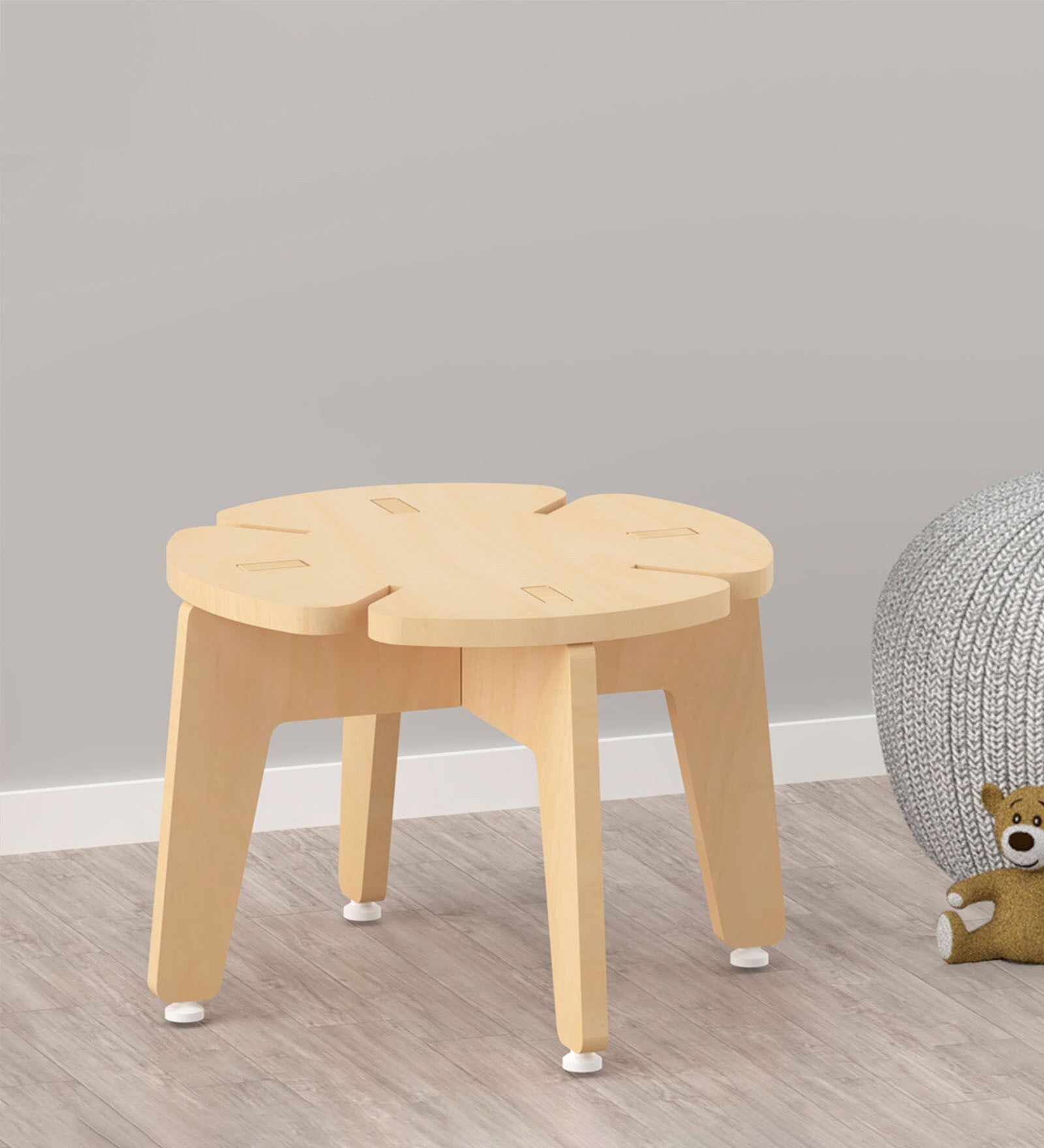 X&Y White Grape Stool - Pink main image 0