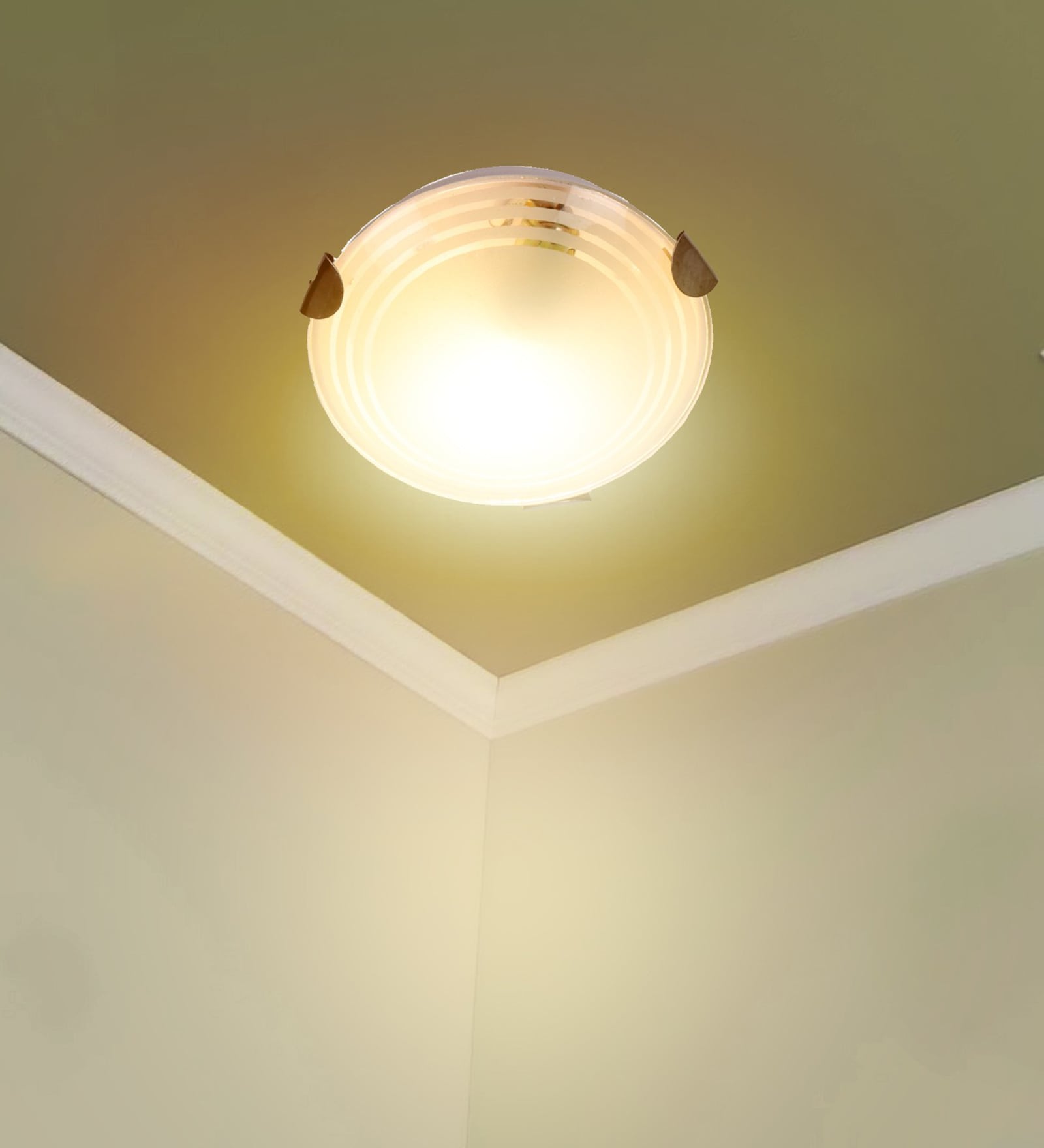 Starlet White Iron Ceiling Flush Mount