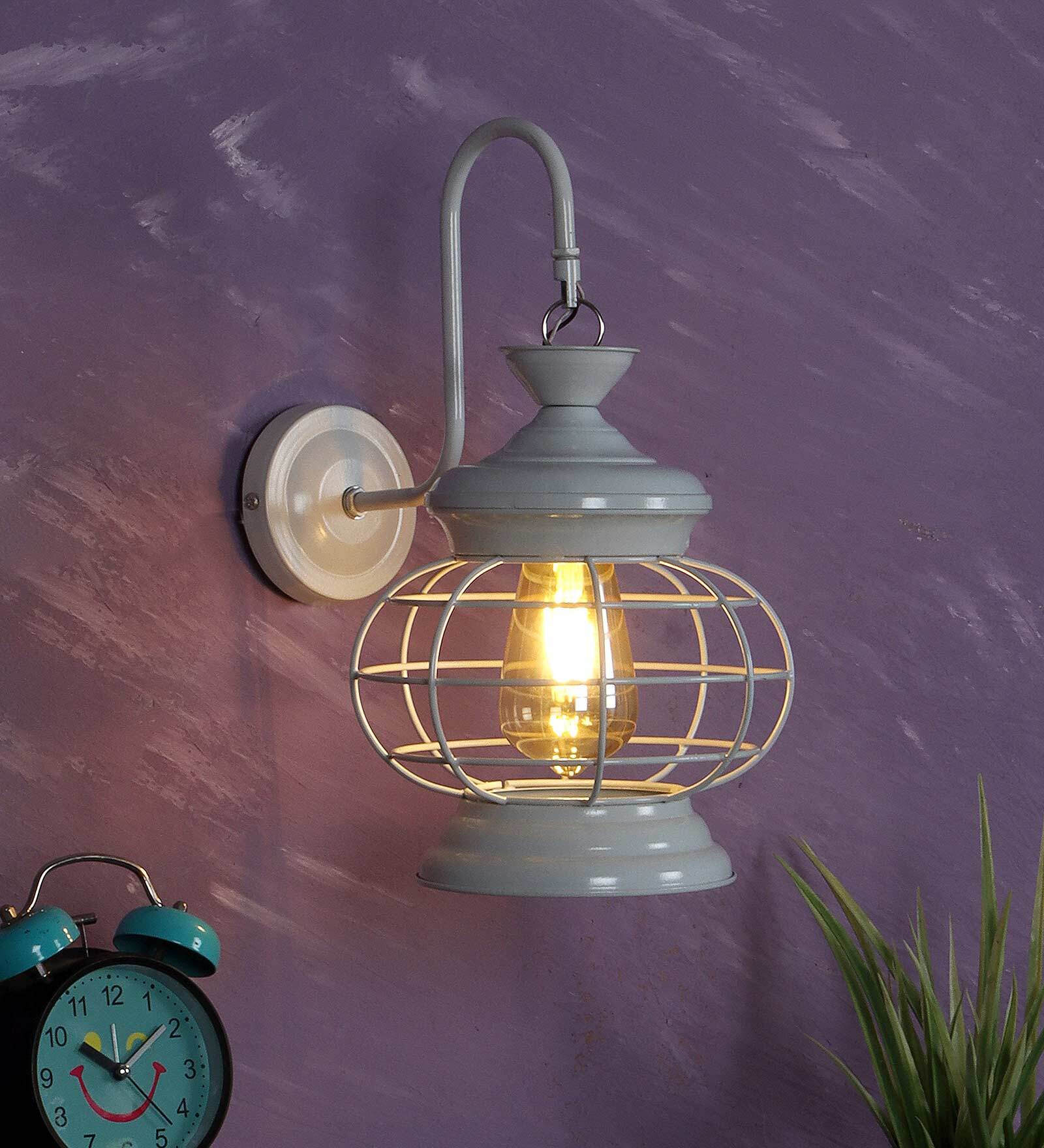 Buy Trapzo White Iron Wall Sconces by DecorativeRay at 69 OFF by