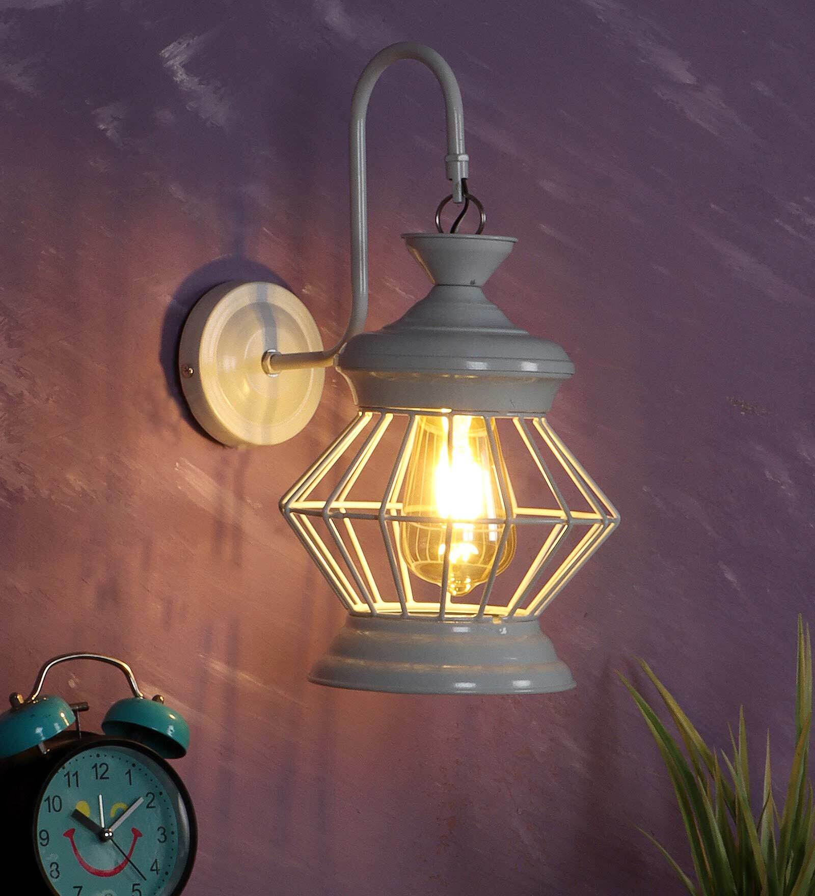 Pascal White Iron Wall Sconces