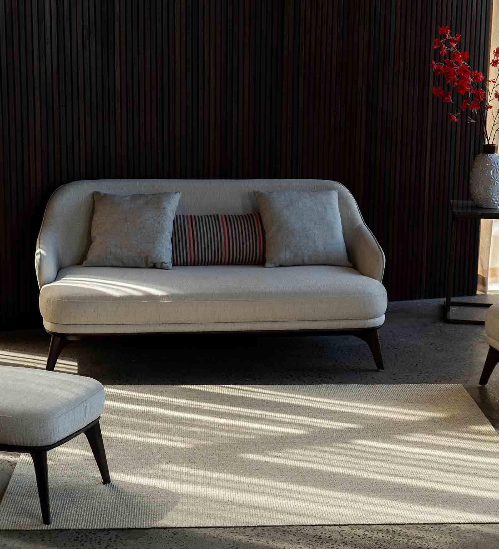 White Sisal Solid 2 x 3 Feet Machine Made Carpet