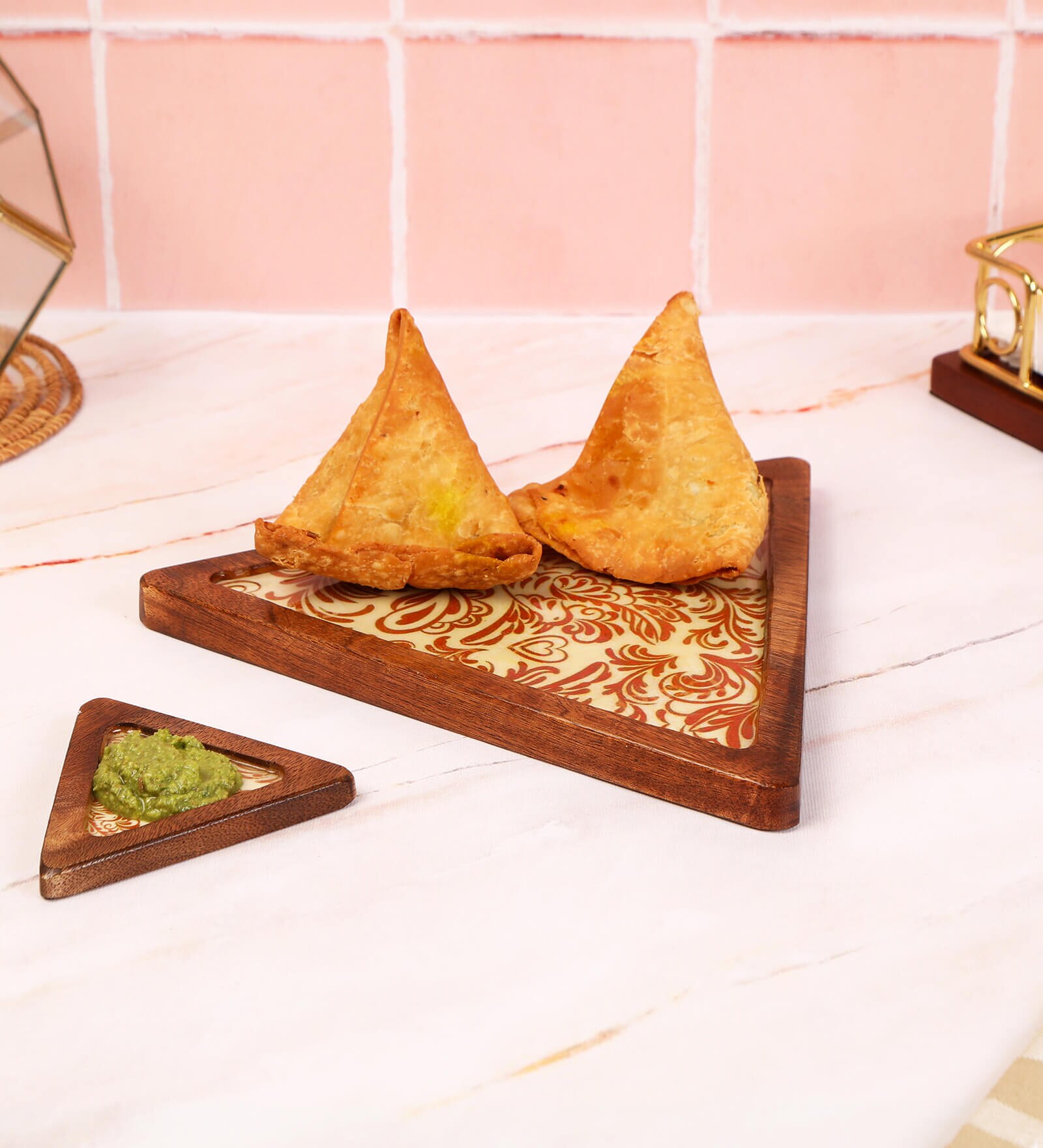 White Mango wood 10 Inch Appetizer Platters