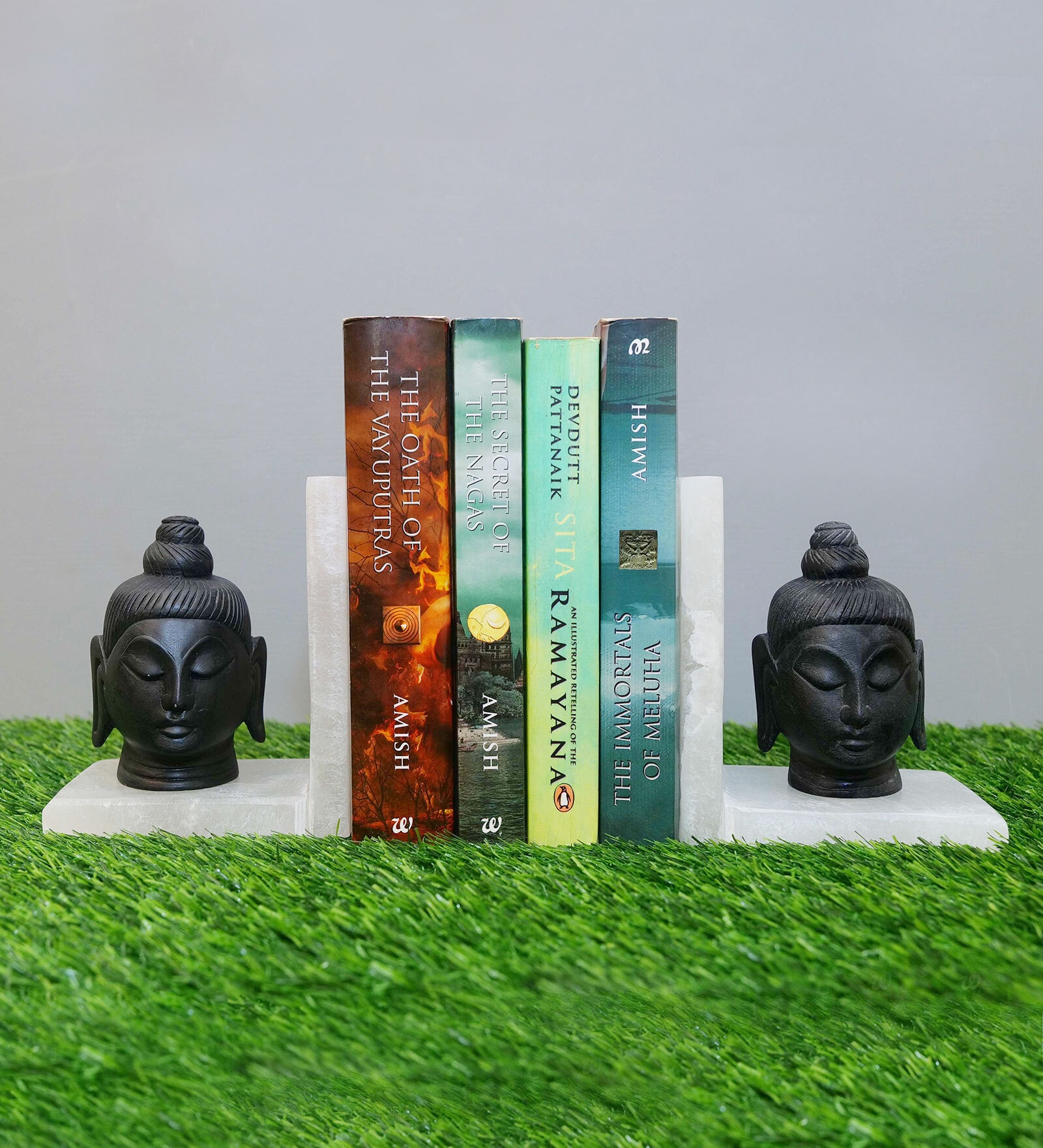 Buddha Black Marble Book End