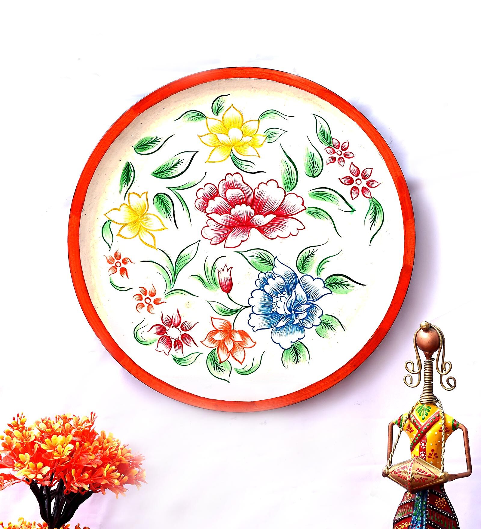 White MDF Decorative Wall Plate