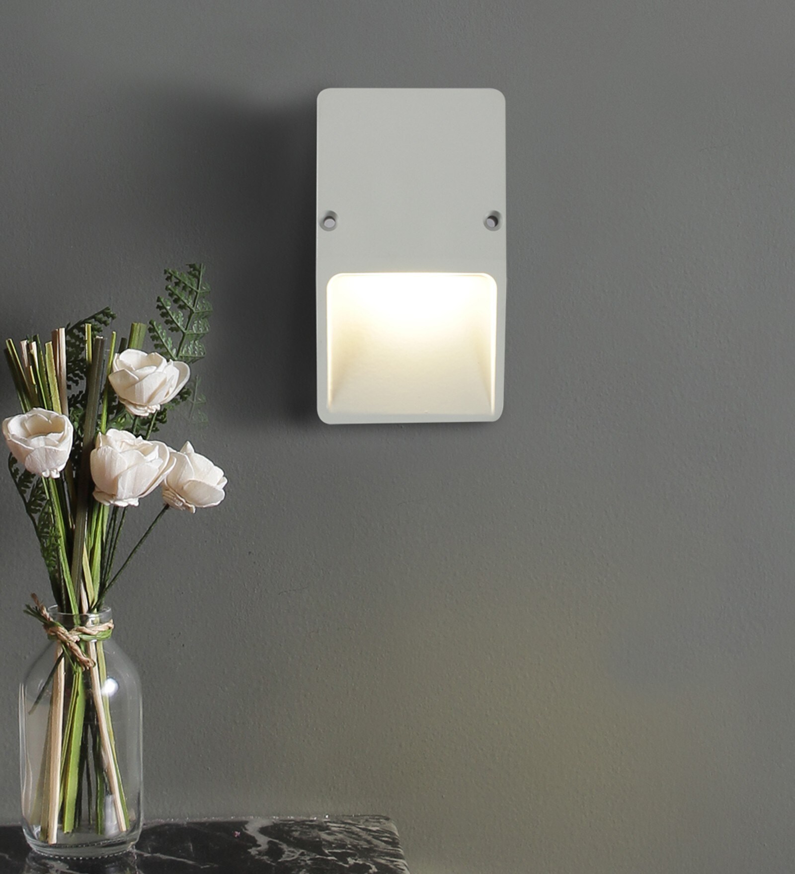 Buy White Metal Outdoor Wall Light by Jainsons Emporio at 10 OFF by