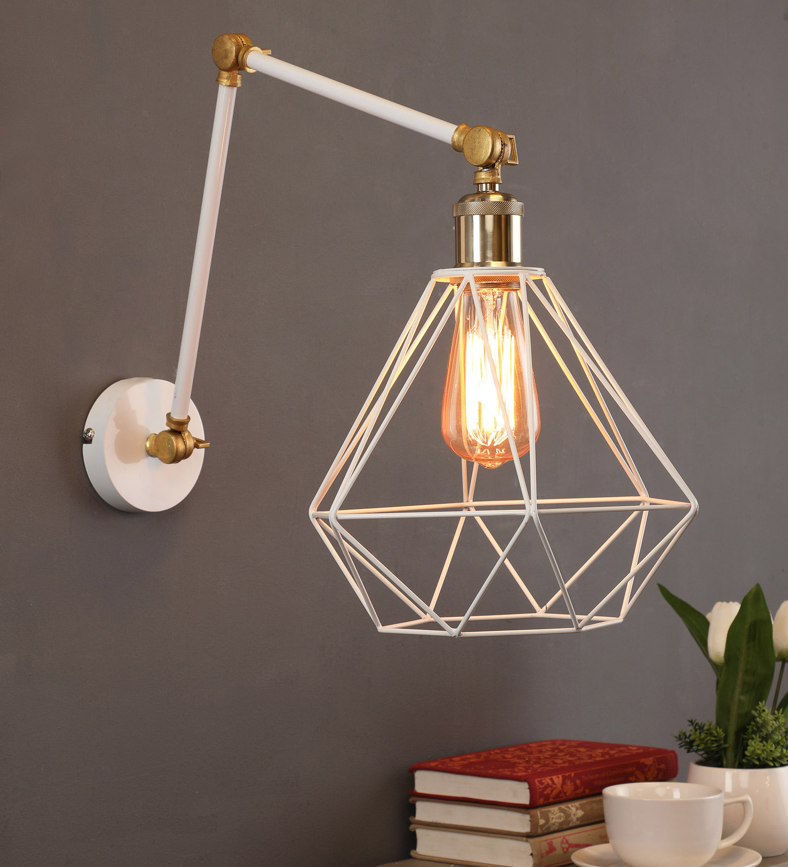 Metal Wall Light (White)