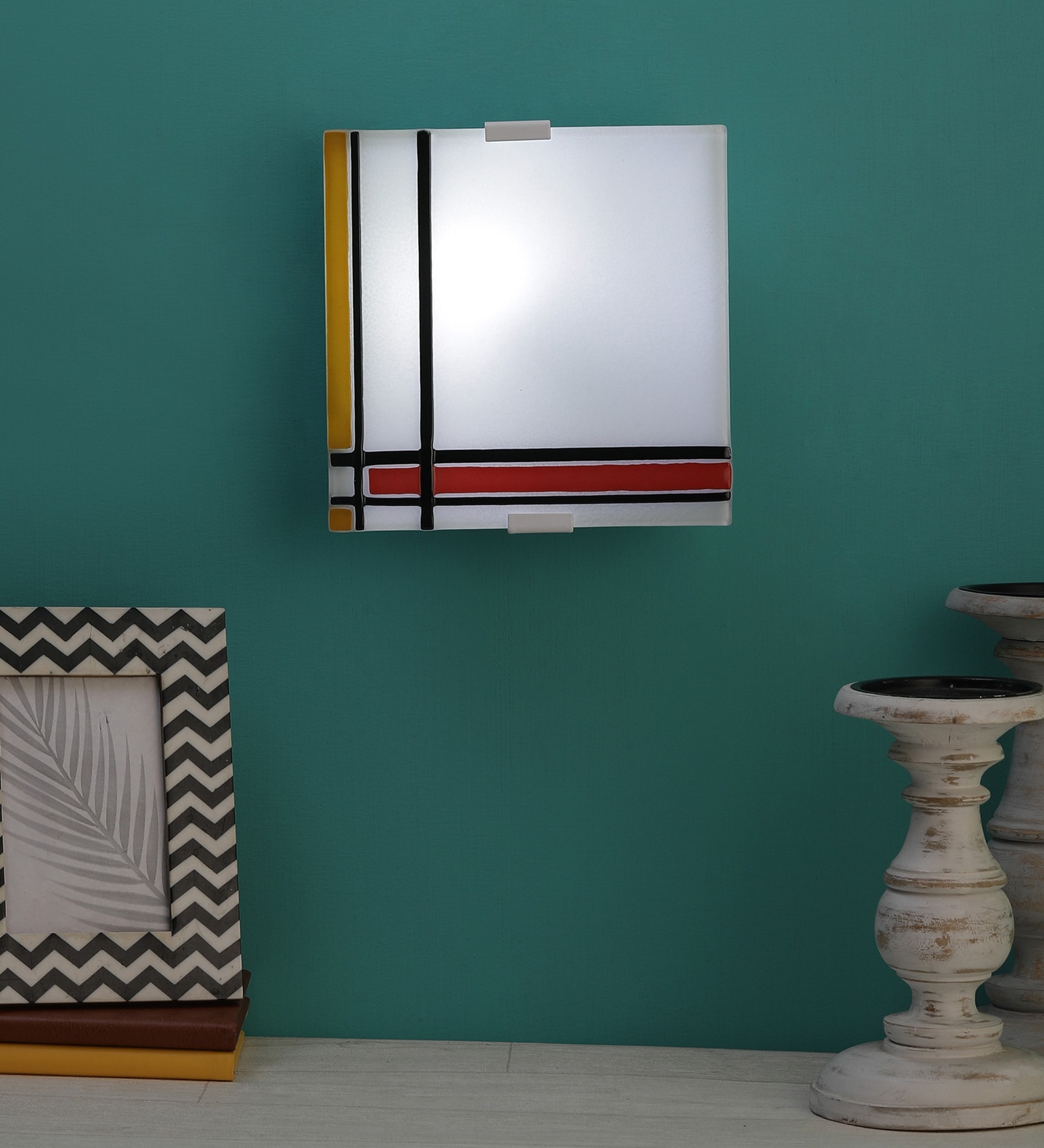 Metal Wall Mount Flush Light (White)