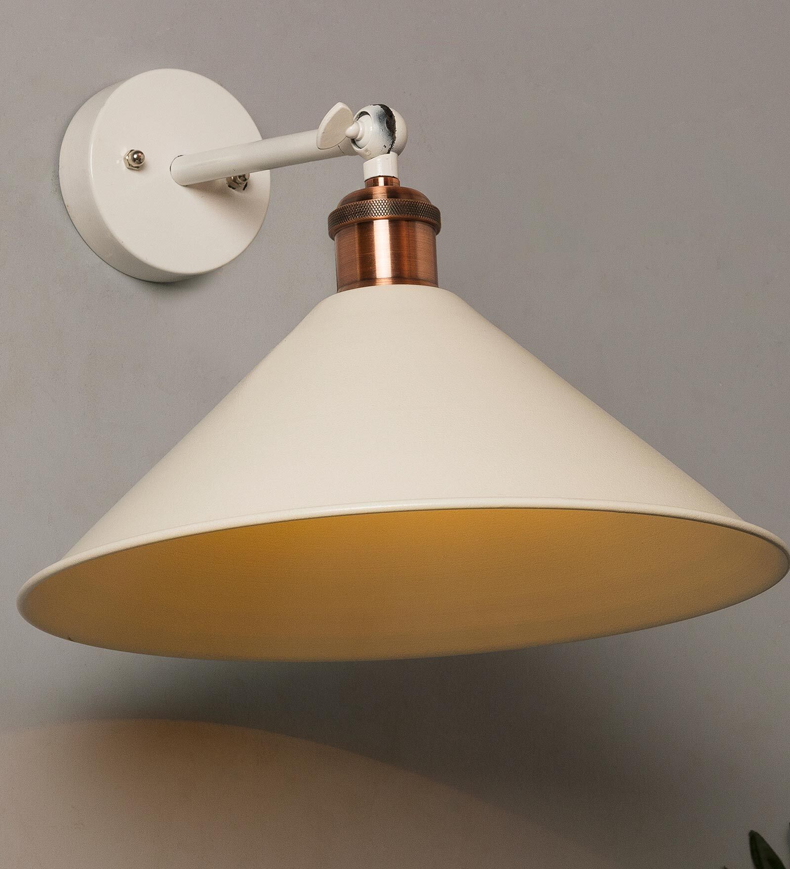 Planck White Metal Wall Sconces