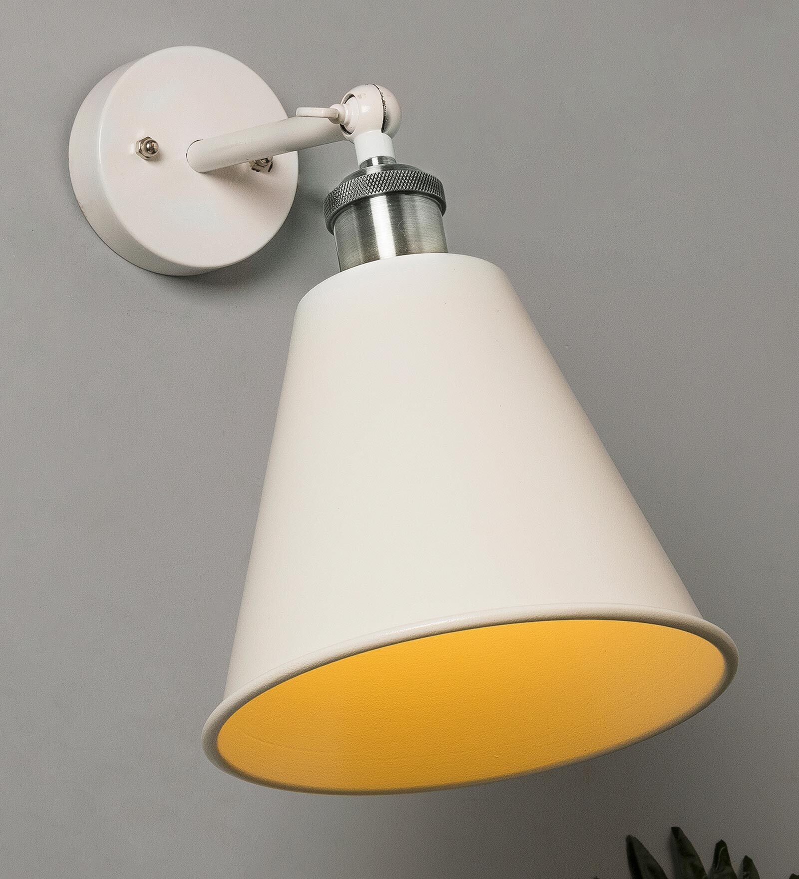 Buy Genevieve White Metal Wall Sconces by Homesake at 52 OFF by