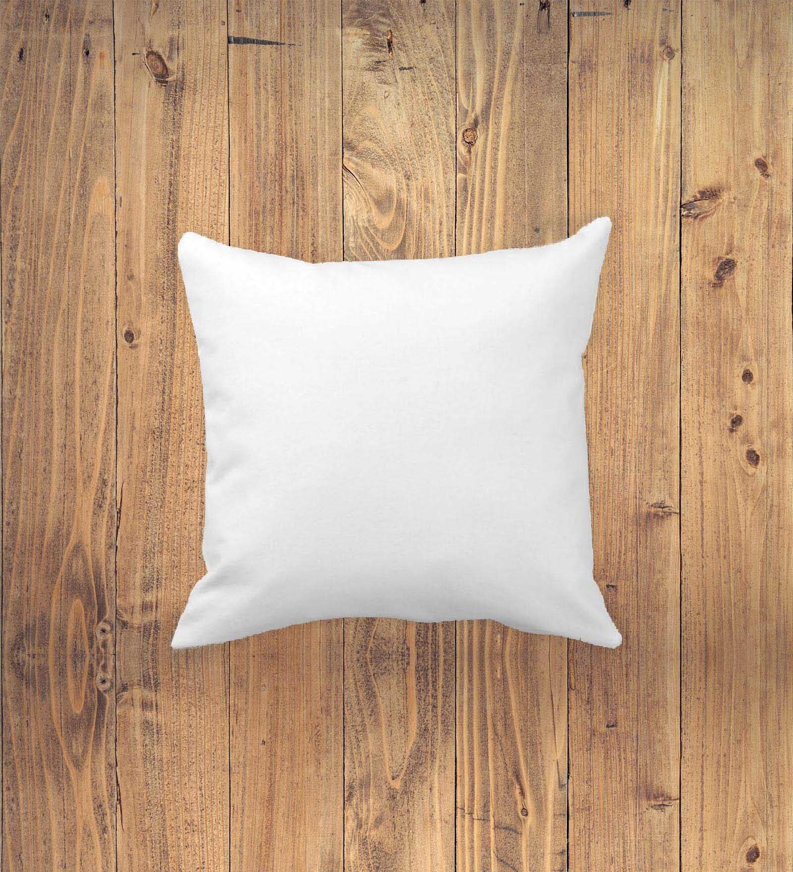 White Microfiber Solid 12x12 inches Cushion Insert