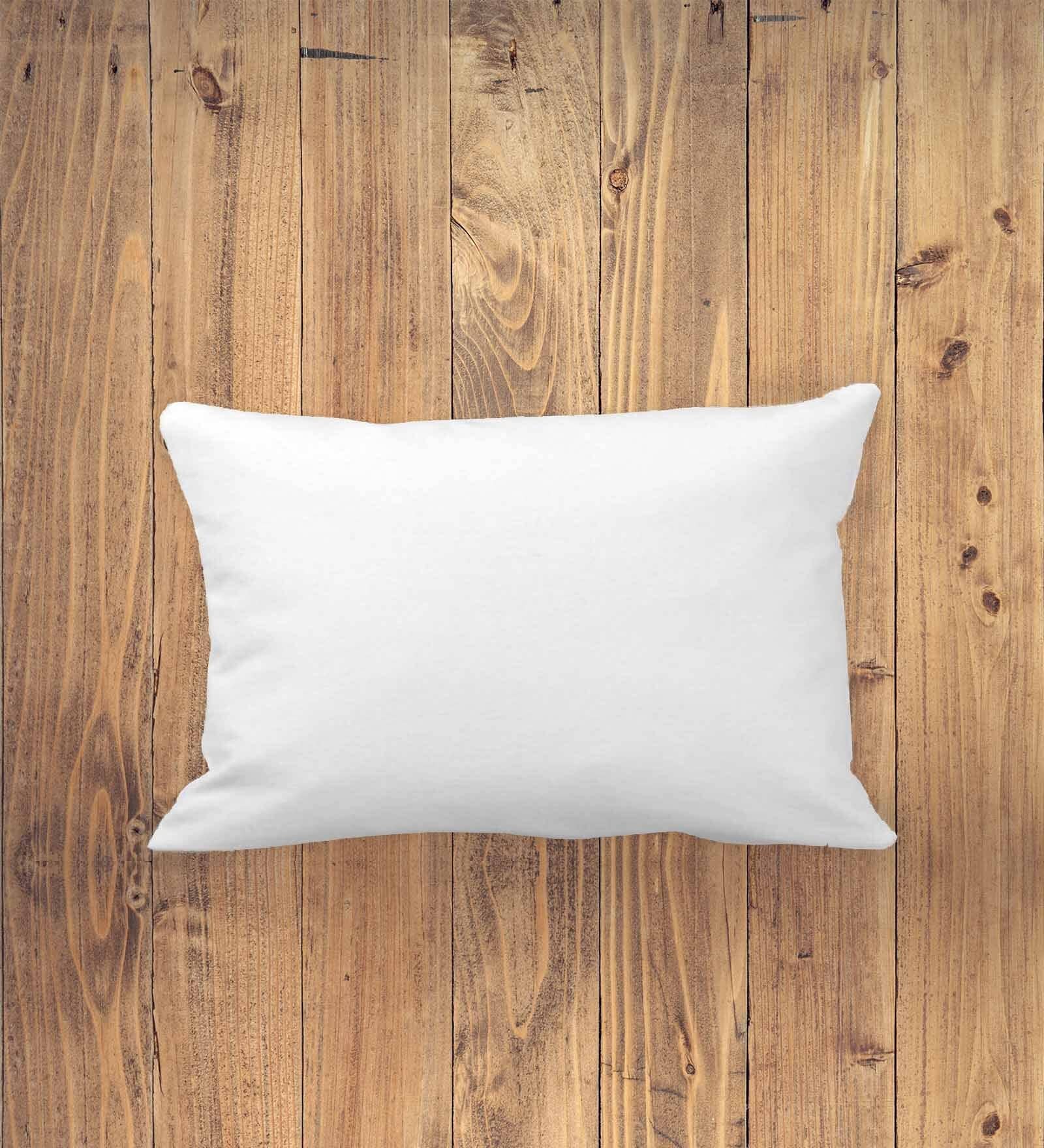 White Microfiber Solid 14x19 inches Cushion Insert