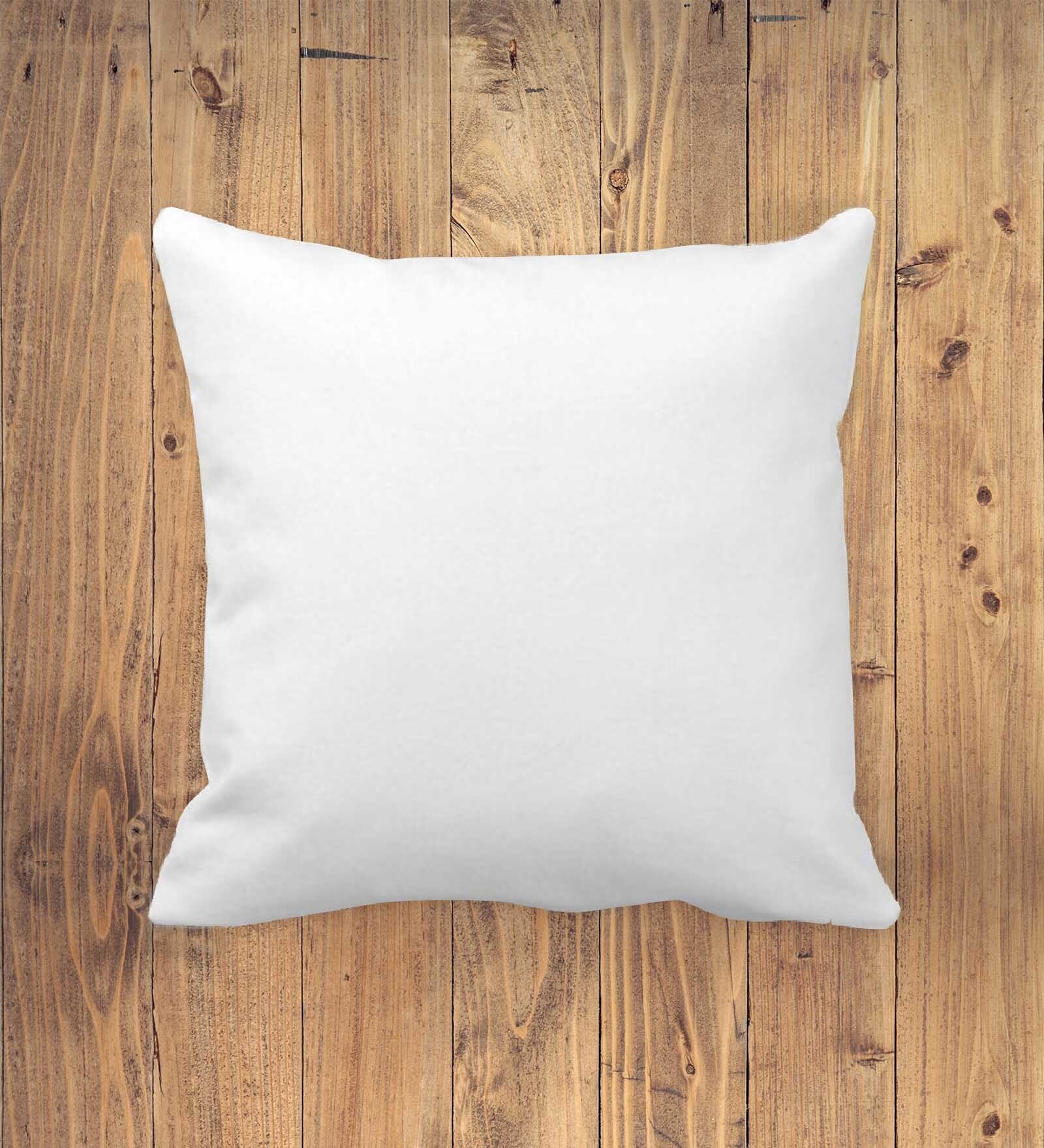 White Microfiber Solid 18x18 inches Cushion Insert