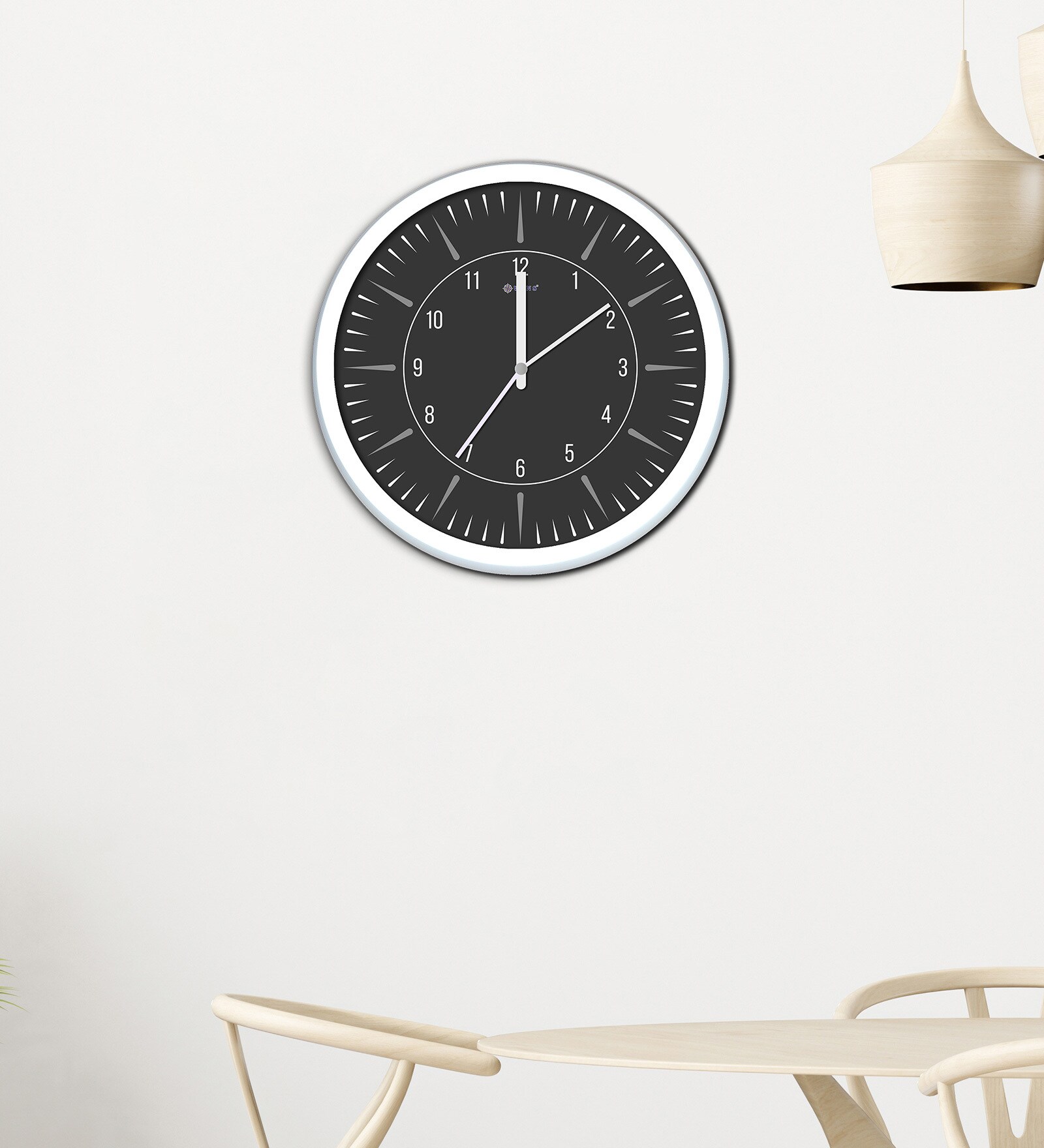 White Non-Ticking Wall Clock