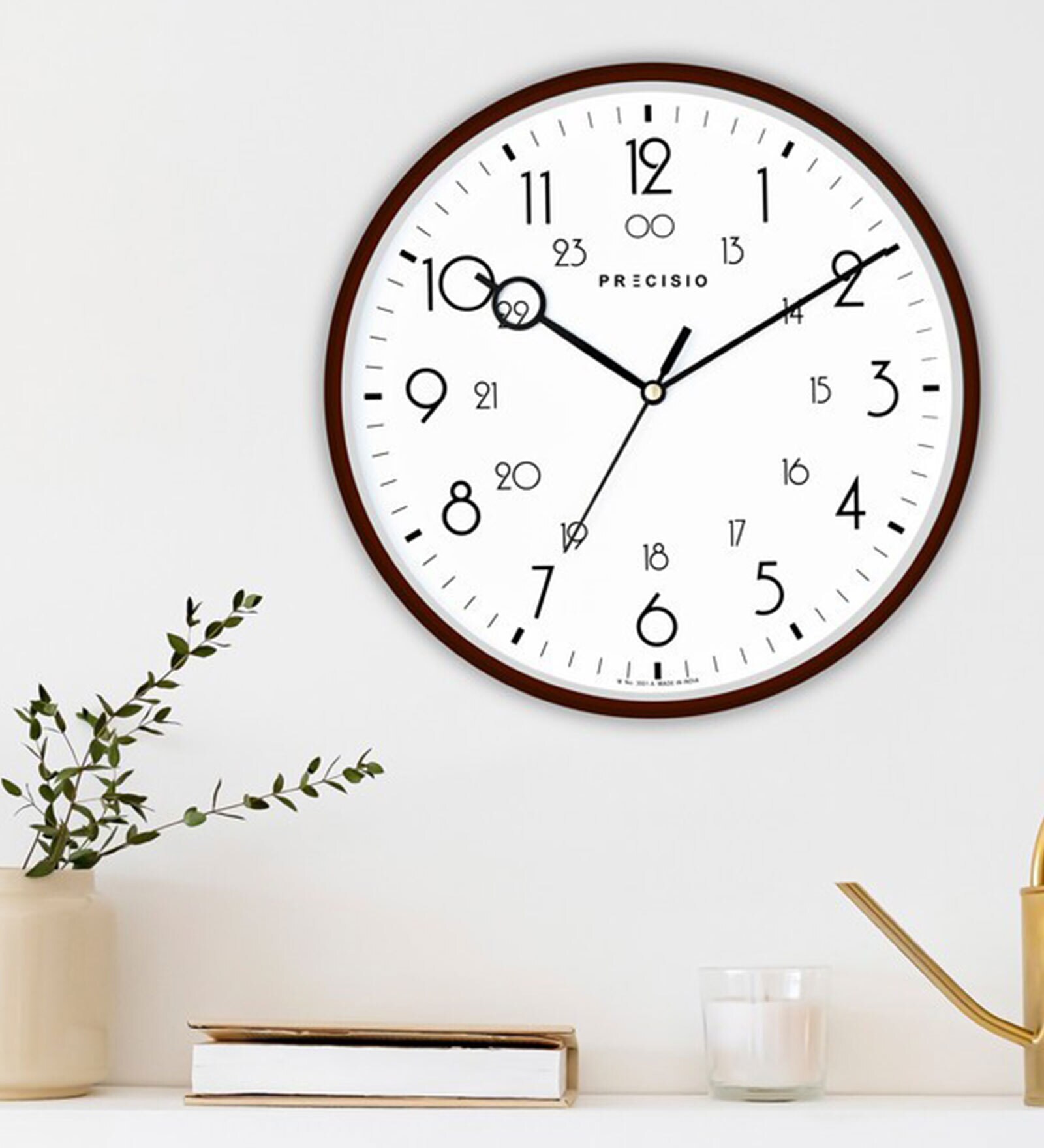 Buy White Plastic Wall Clock by E Deals at 77% OFF by EDEALS | Pepperfry