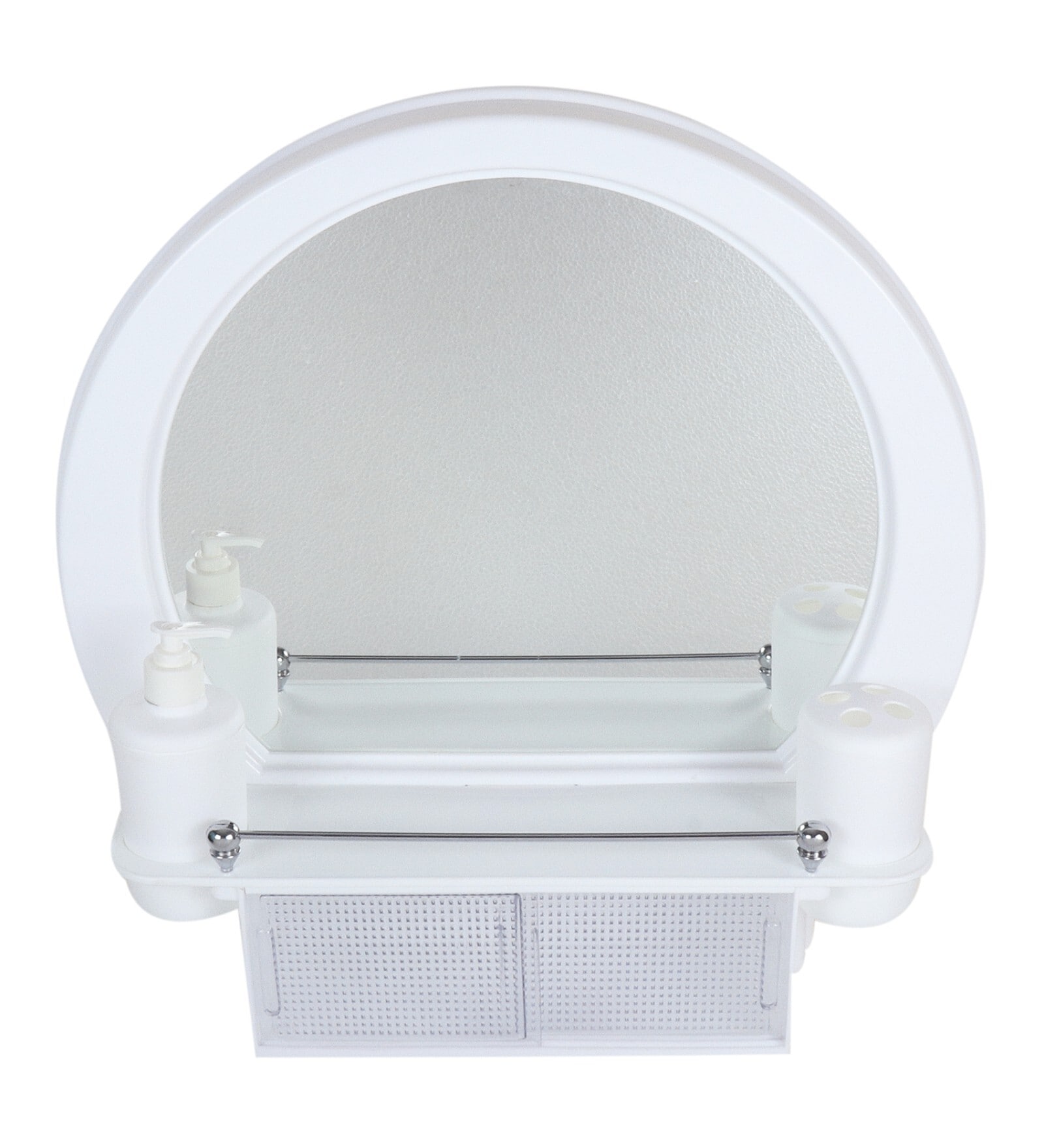 Buy White Plastic Bathroom Cabinet with Mirror at 63% OFF by Branco | Pepperfry
