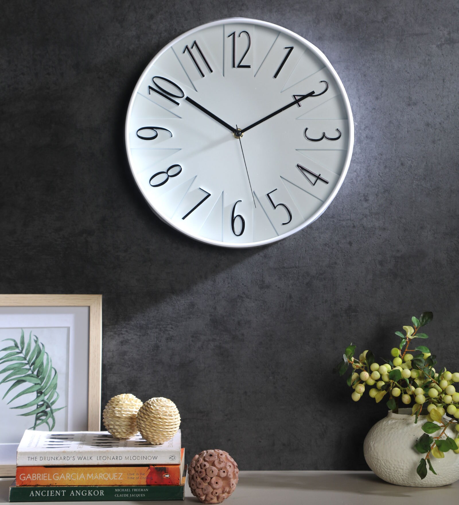 Buy White Plastic Wall Clock by am2pm Online Modern Wall Clocks