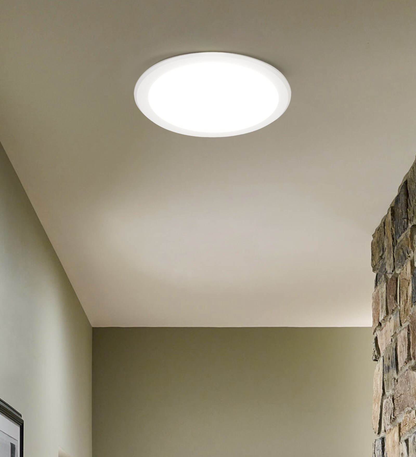 Warm White 8 Watts LED Polycarbonate Round Panel Light