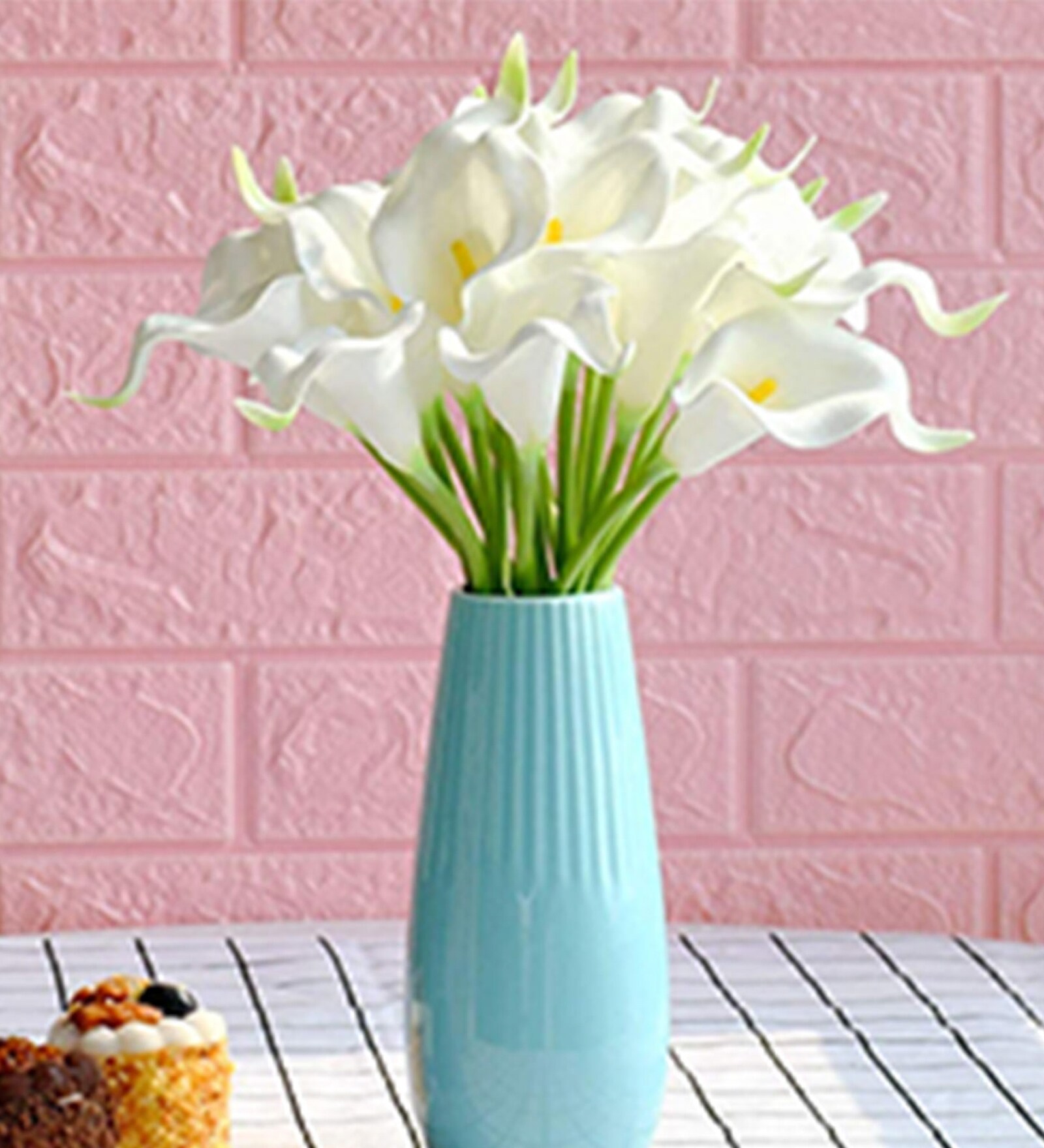 Buy White Polyester Calla Lily Artificial Flowers at 17 OFF by Tied