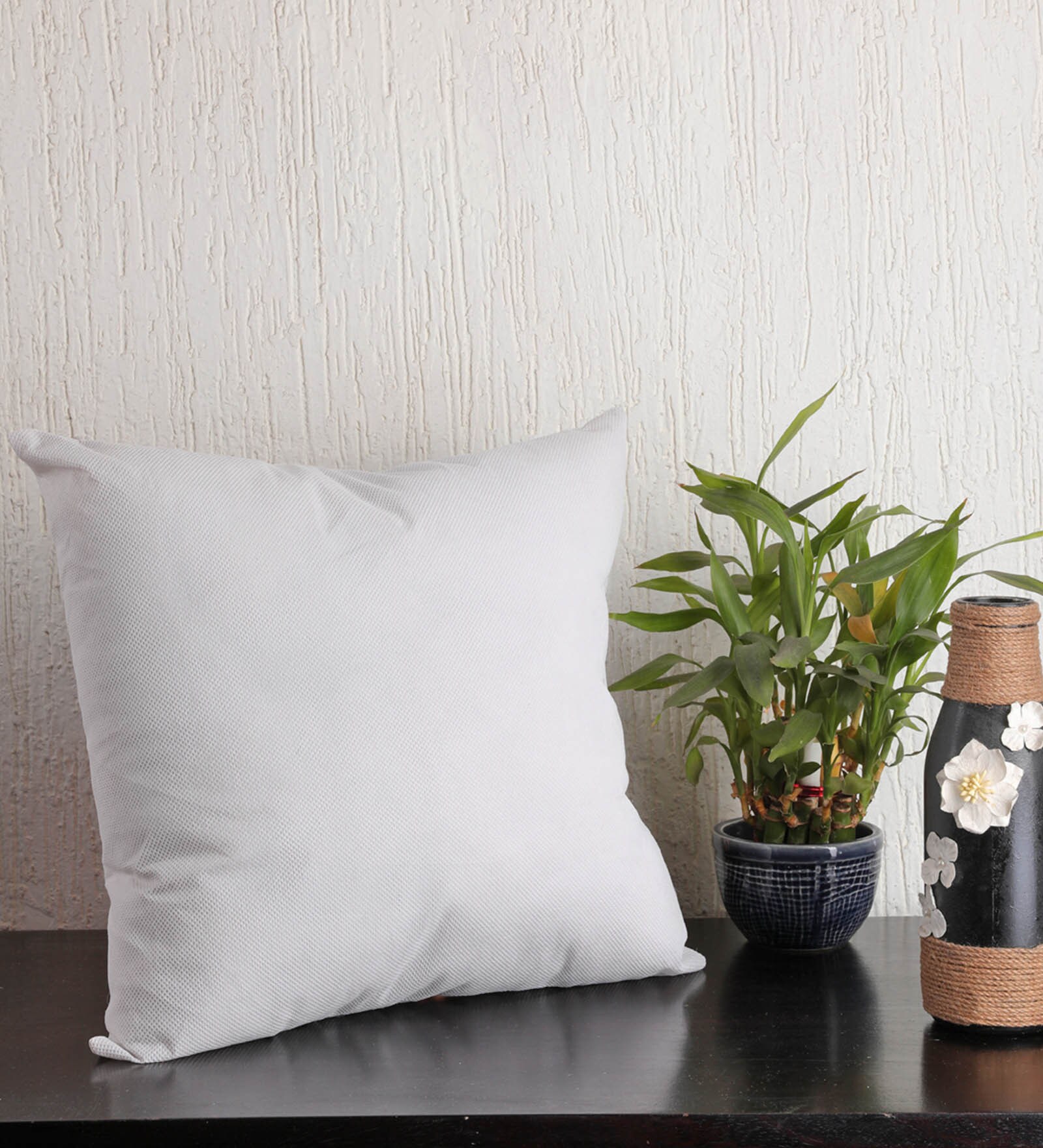 Buy White Polypropylene Microfiber Filled 14X14 Inches Cushion Insert