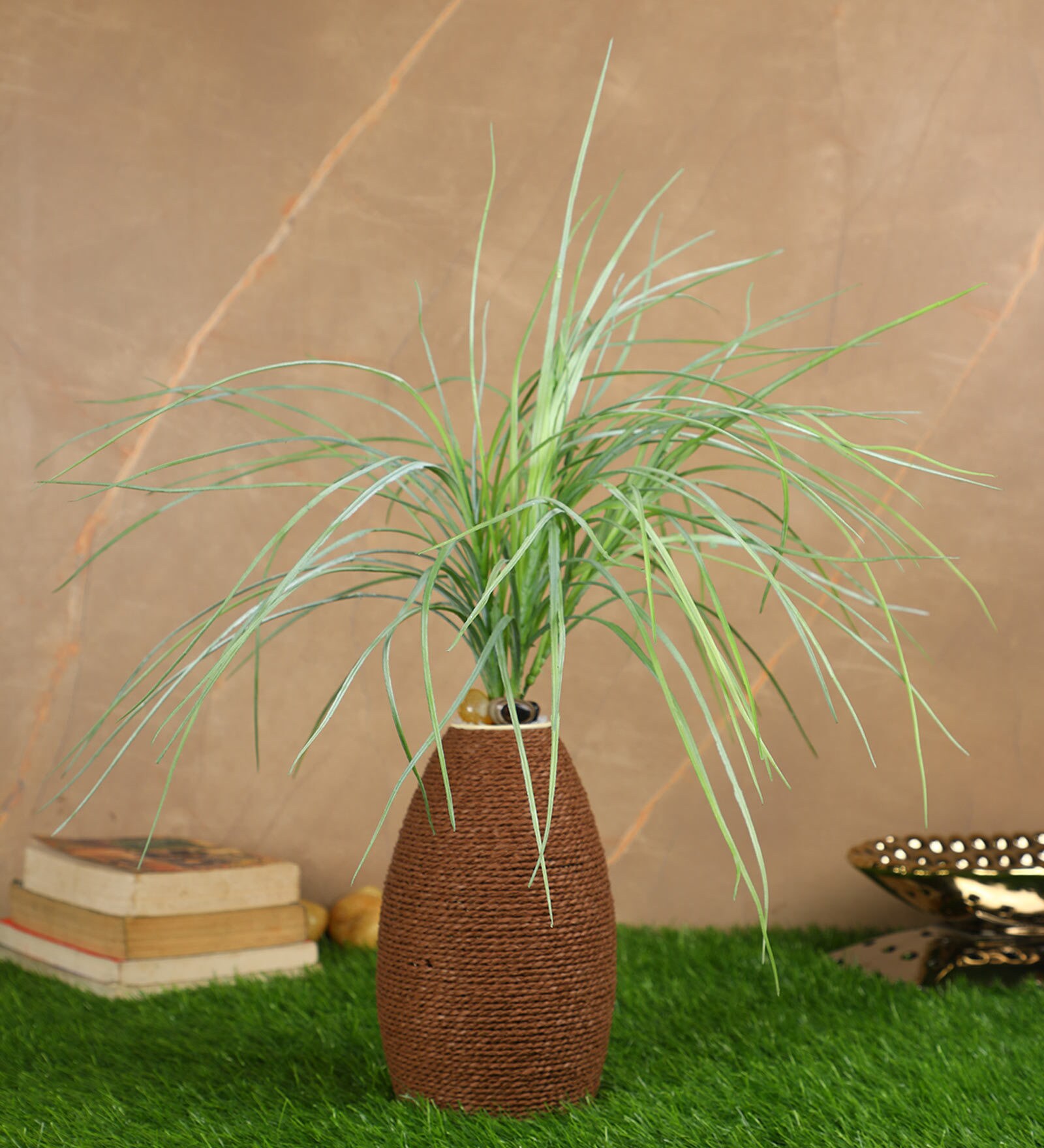 White PVC Artificial Plant Without Pot