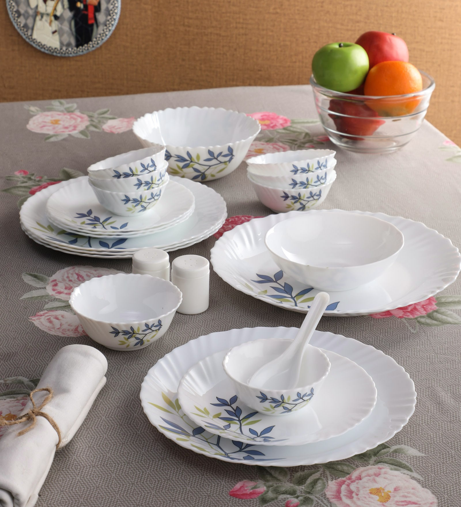 Silken Charm Opalware Dinner Set
