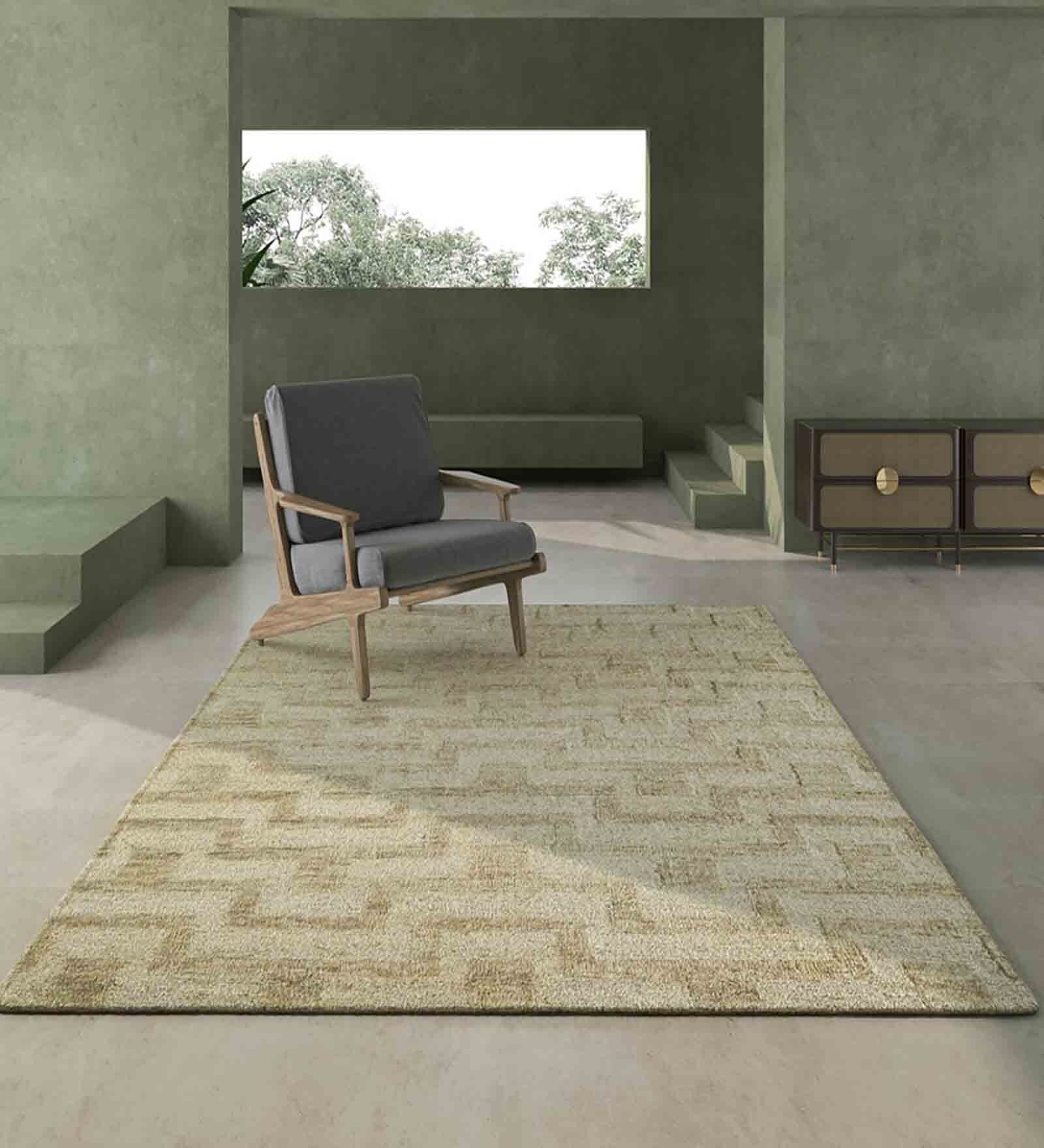Buy Beige Abstract Jute 5 ft X 3 ft Hand Knotted Carpet at 30% OFF by ...