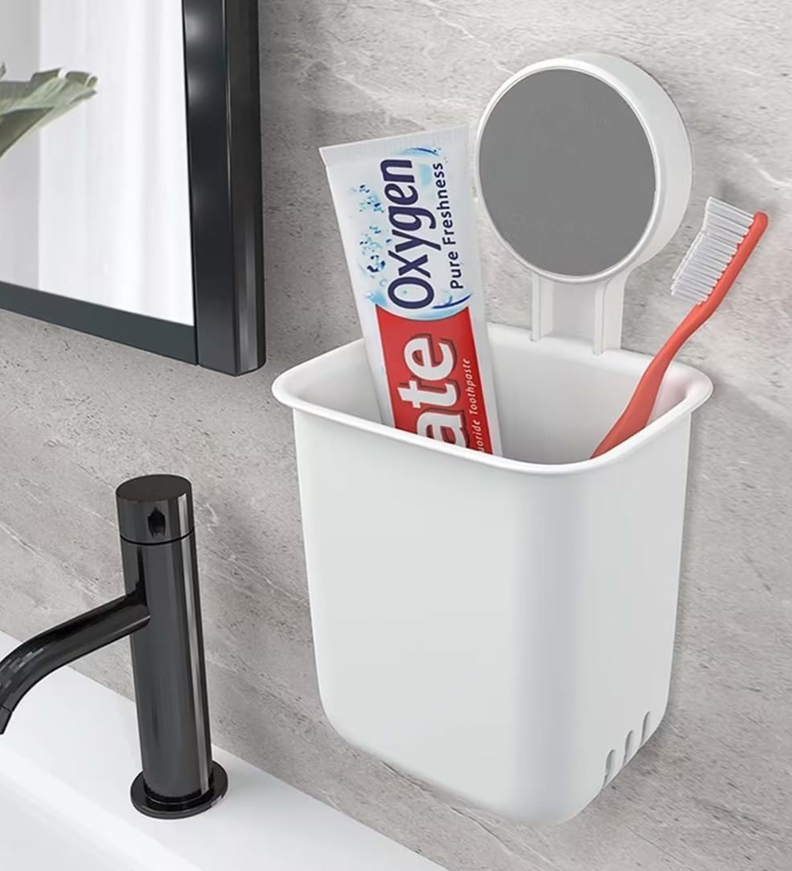 White Toothbrush Holders