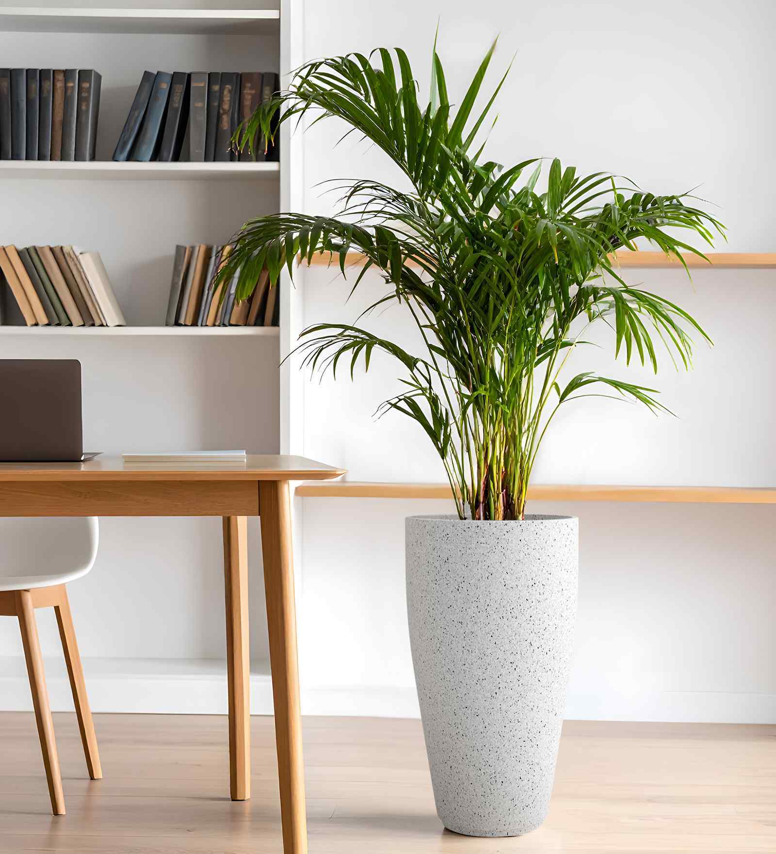 White VNR Marble Round 24 Inches Planter