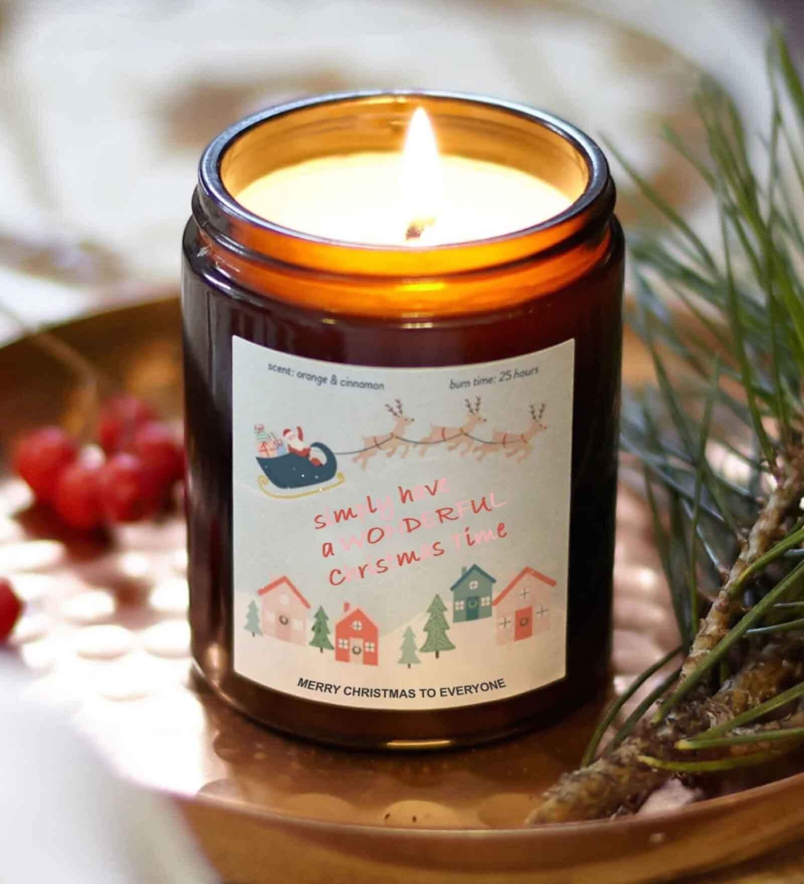 Christmas Special Soy Wax Jar Scented Candle