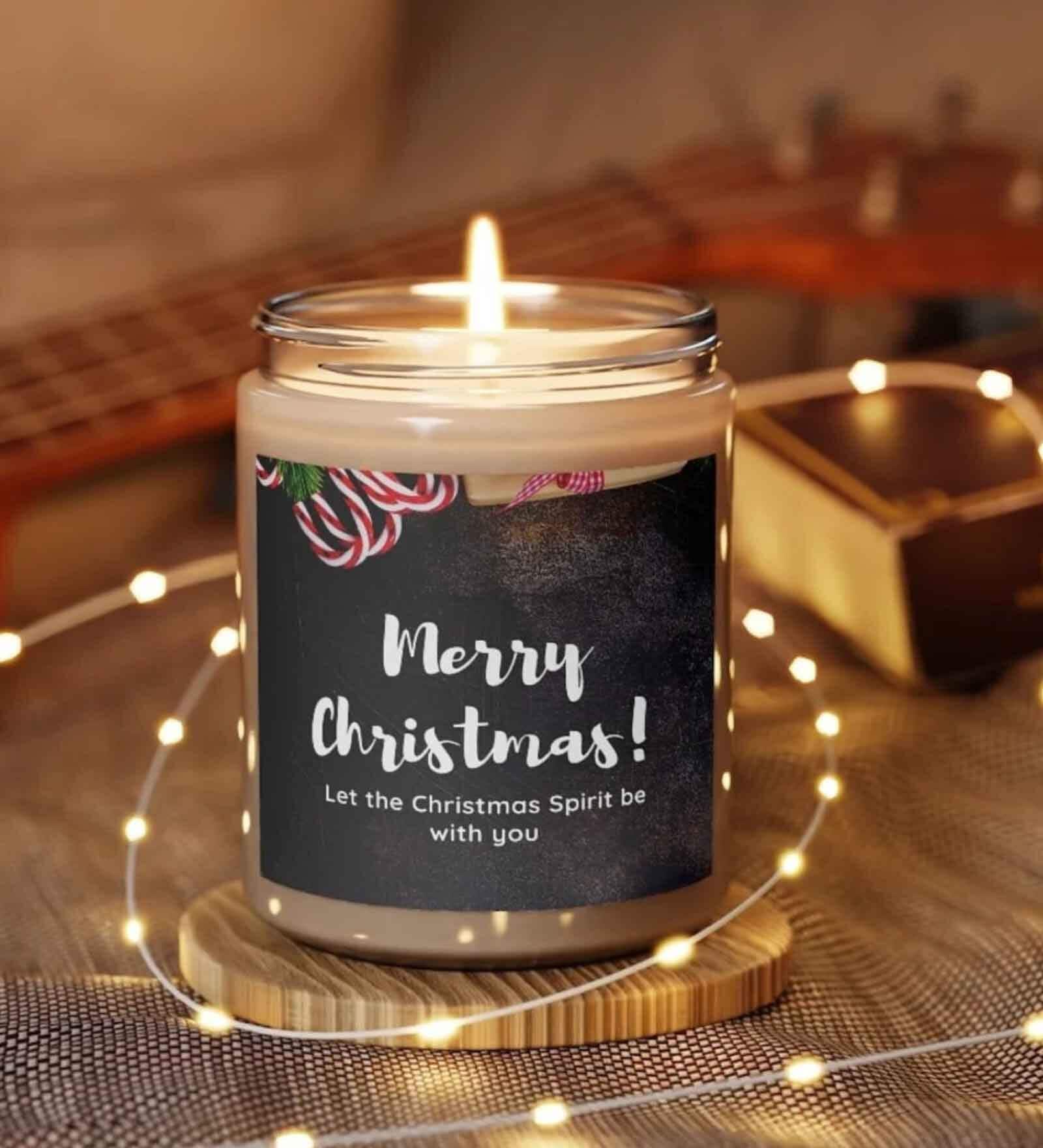 Soy Wax Christmas Special Scented Candle in Glass Jar