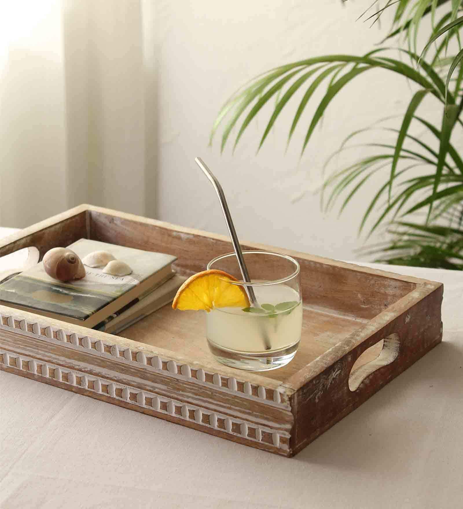 Buy White Wood 1 Tray by House This at 100 OFF by House This Pepperfry