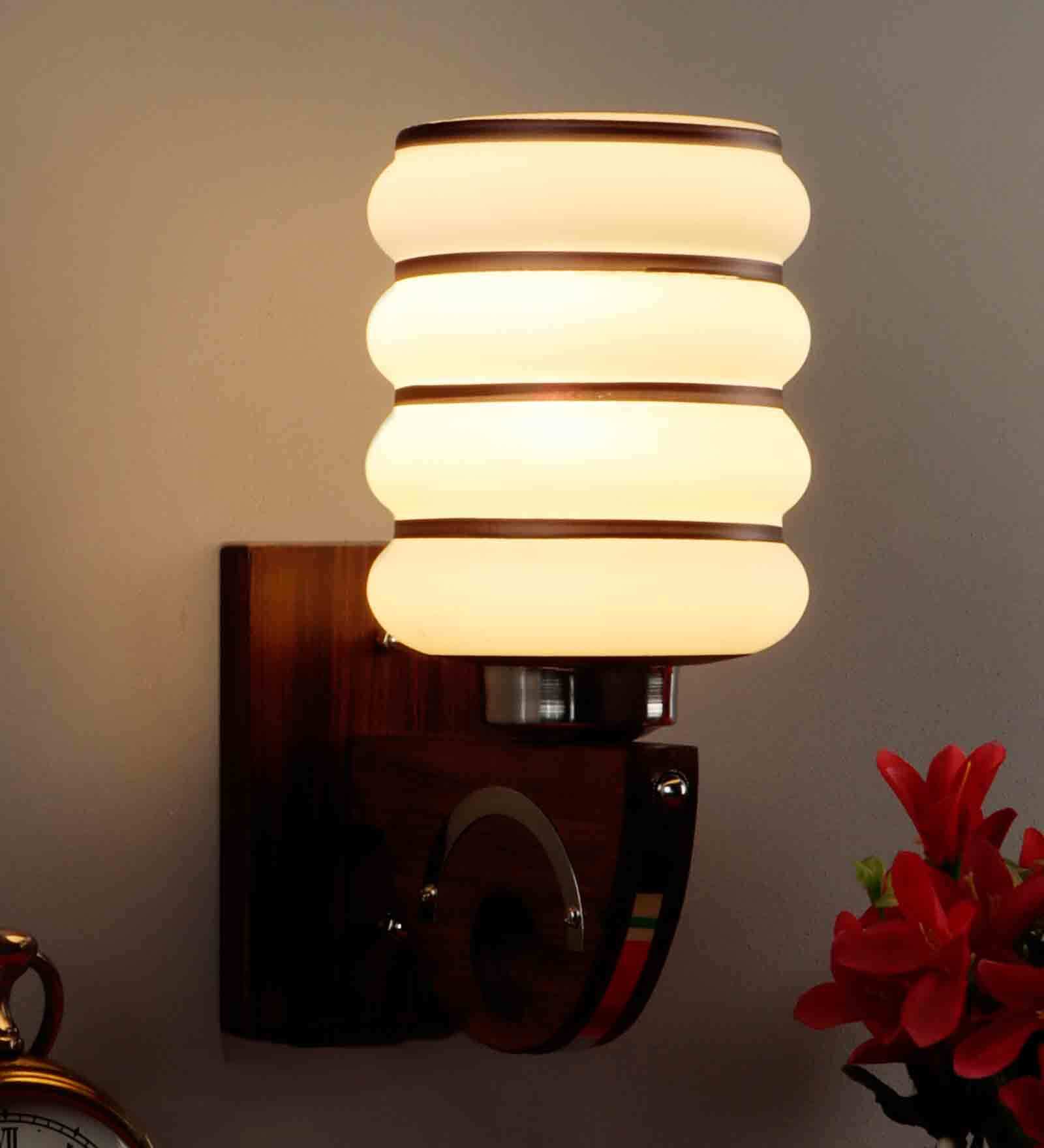 Fergal Brown Wood and Iron Wall Sconces