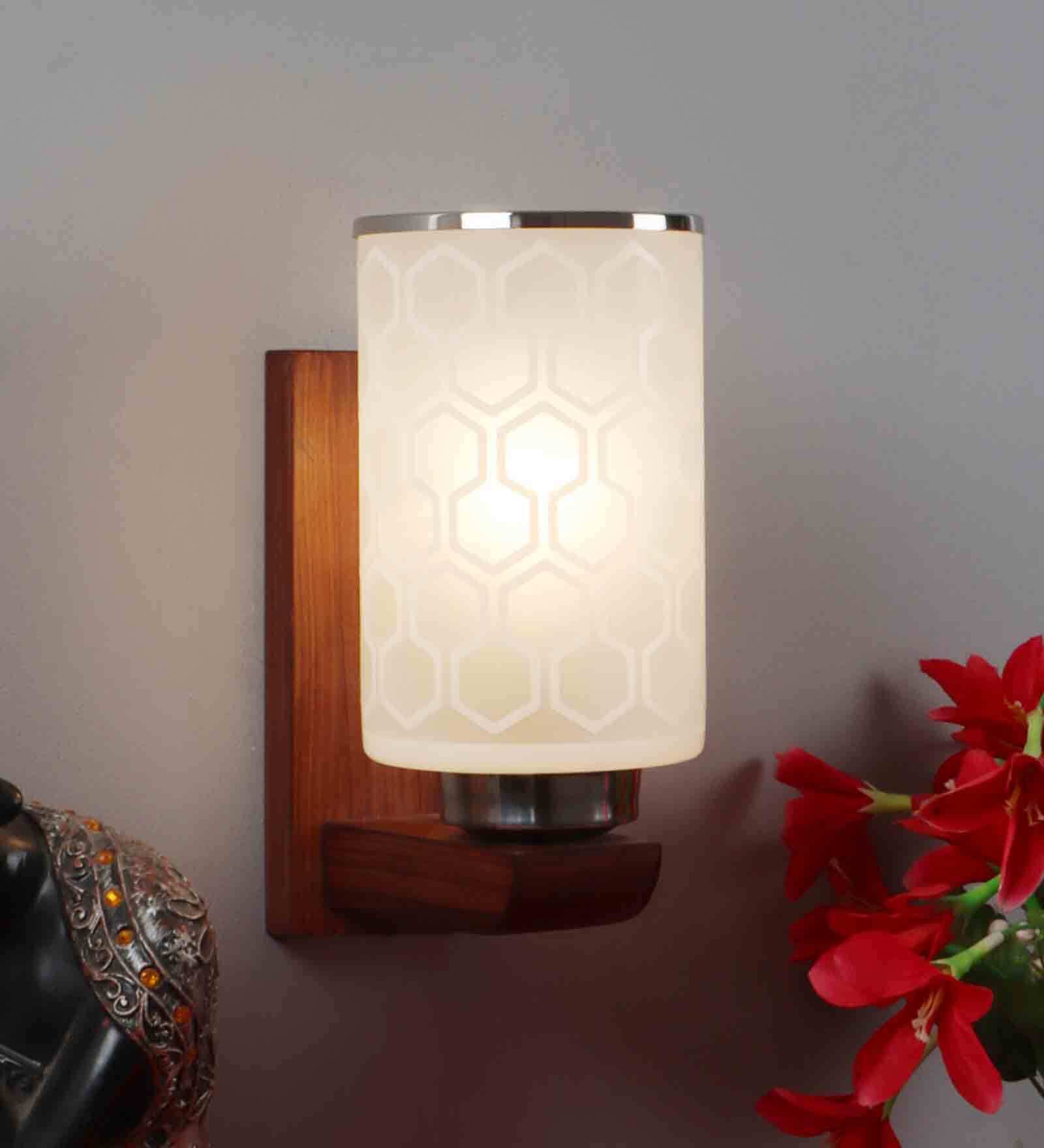 Raphael Brown Wood Wall Sconces