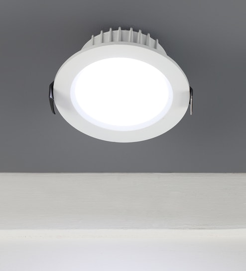 White 20 Watts LED Aluminium Round Panel Down Light by Eliante by Jainsons Lights