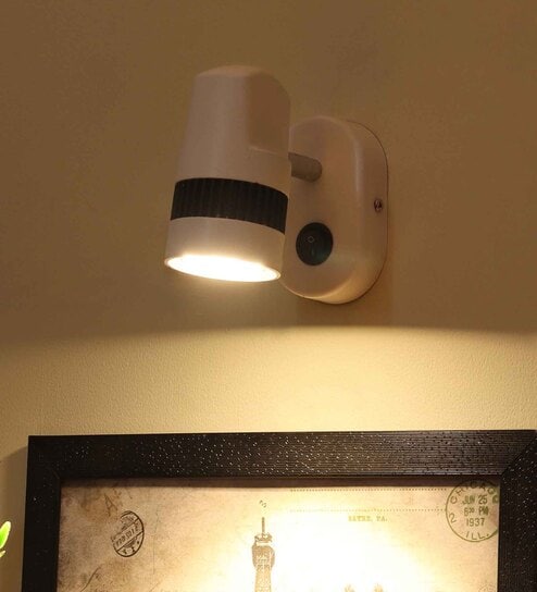 white Aluminium Contemporary Wall Sconces
