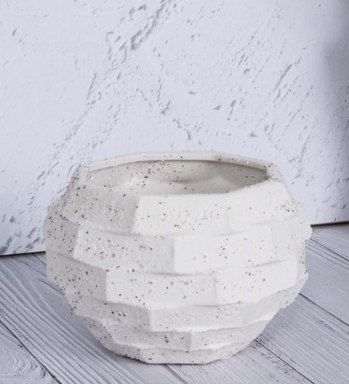 White Ceramic Flower Regalia Vases