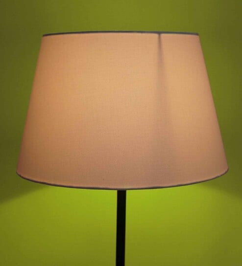 Antonio White Fabric Solid Lampshade