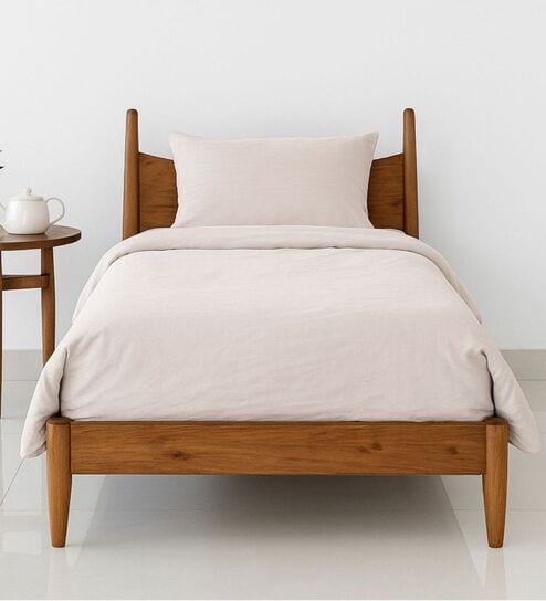 white Cotton 210TC Colors Striped All Weather Single 150GSM Bedding Set 1 Comforter 1 Bedsheet 1 Pillow Covers