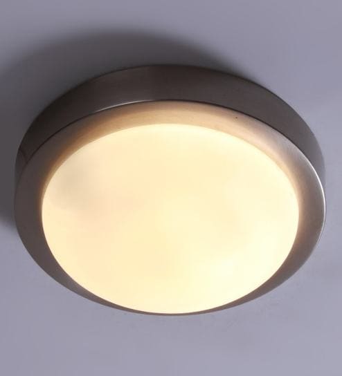 White Fiber Flush Mounted Light By Patco Electricals