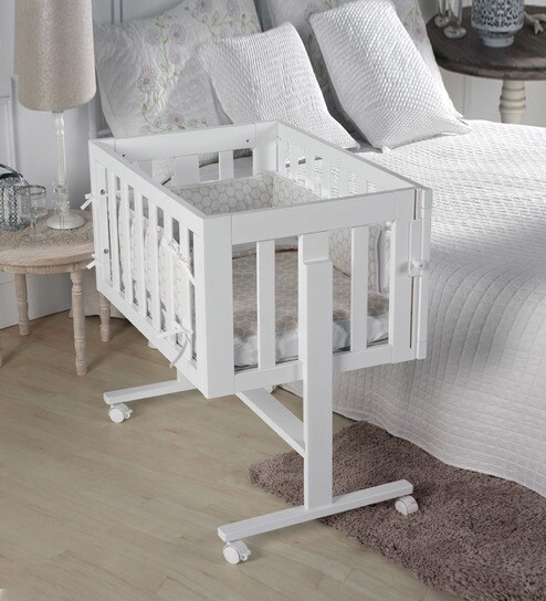 Buy White Frost Convertible Cradle 2 Table By Papaya Kids Online