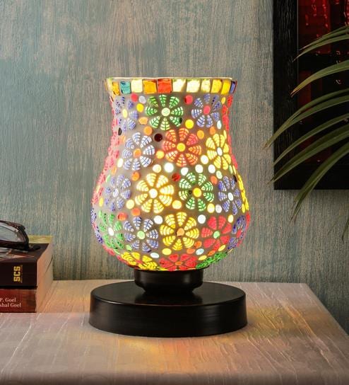 Buy White Glass Shade Table Lamp with 