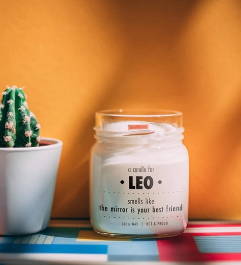 White Glass Hot & Proud Aroma Scented Candles by Aromatic Fables