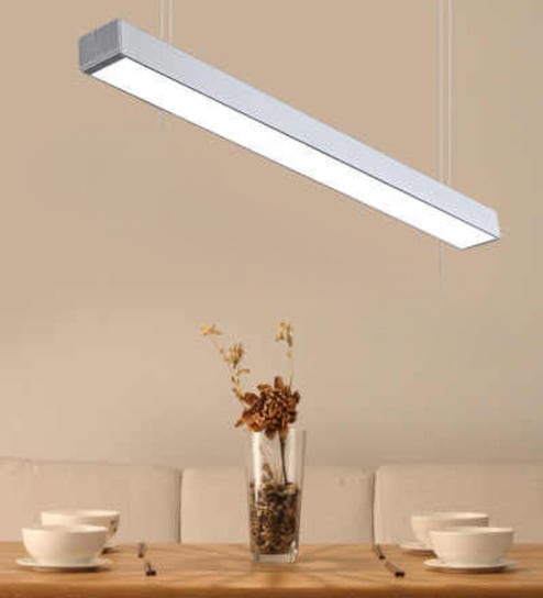 White Linear 42W LED Ceiling Light Office & Gym Lighting 3 Color Modes