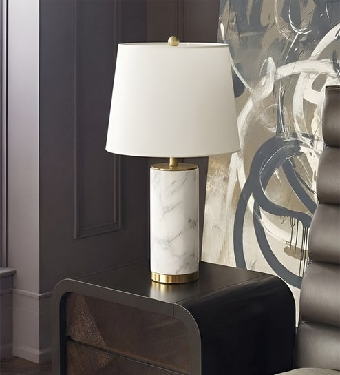 White Marble Marble Luxe Lamp