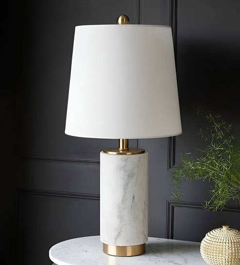 White Marble Marble Luxe Lamp