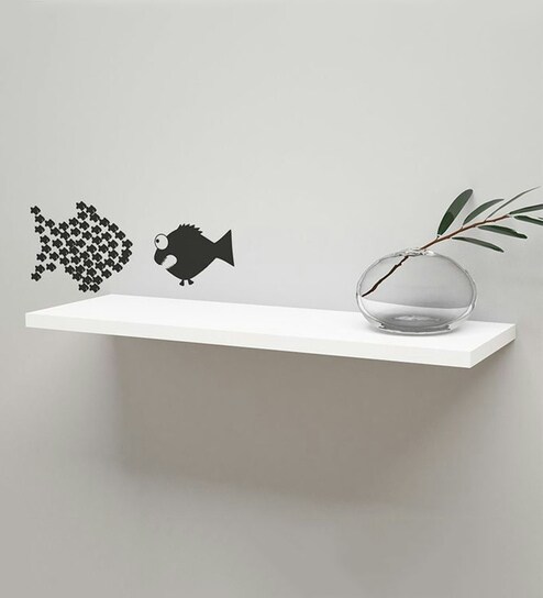 Buy Engineered Wood Floating Wall Shelf By Qesyas Online Mid