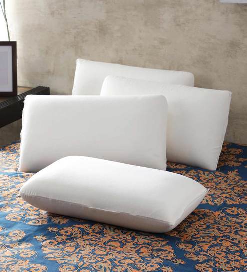 Buy Memory Foam 18x12 Set Of 4 Pillow Insert In White By Magasin