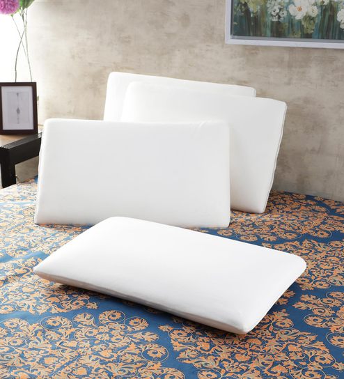 Buy Memory Foam 24x15 Set Of 4 Pillow Insert In White By Magasin